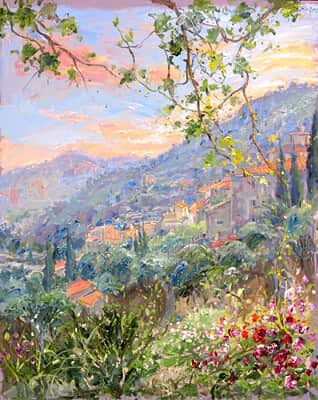 Artwork: Village in Spring Light