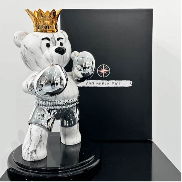 Artwork: The Boxing Bear - Silver