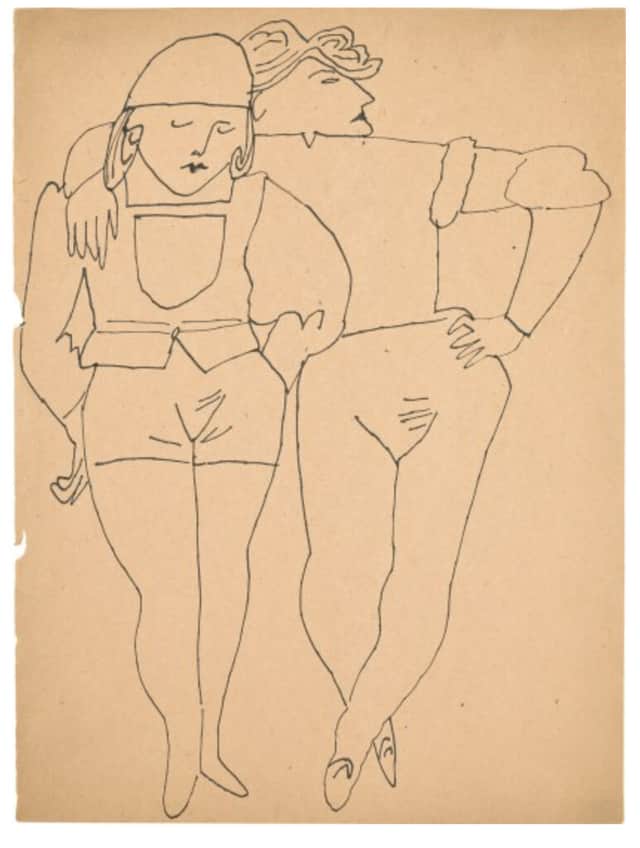 Artwork: Two Standing Figures