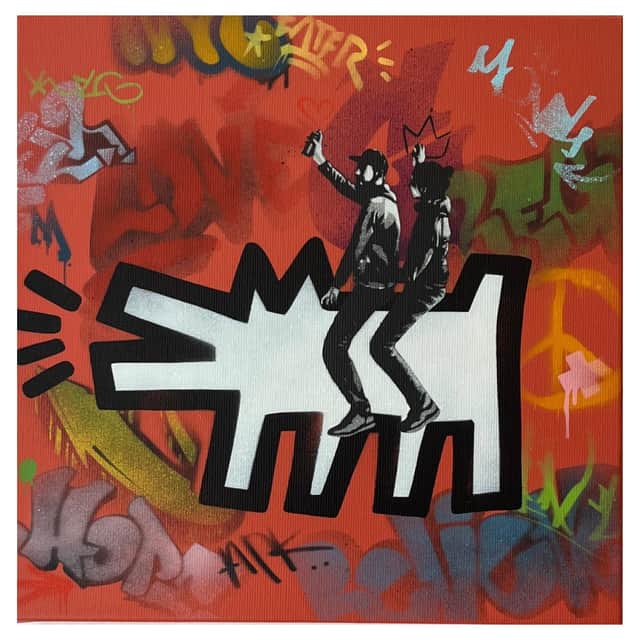 Artwork: Art Rodeo 2 Canvas by Kunstrasen (Pale Orange)