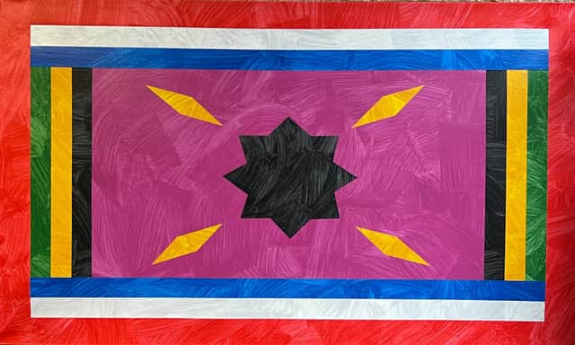 Artwork: The African American Flag (After Tonya and David Harvey)