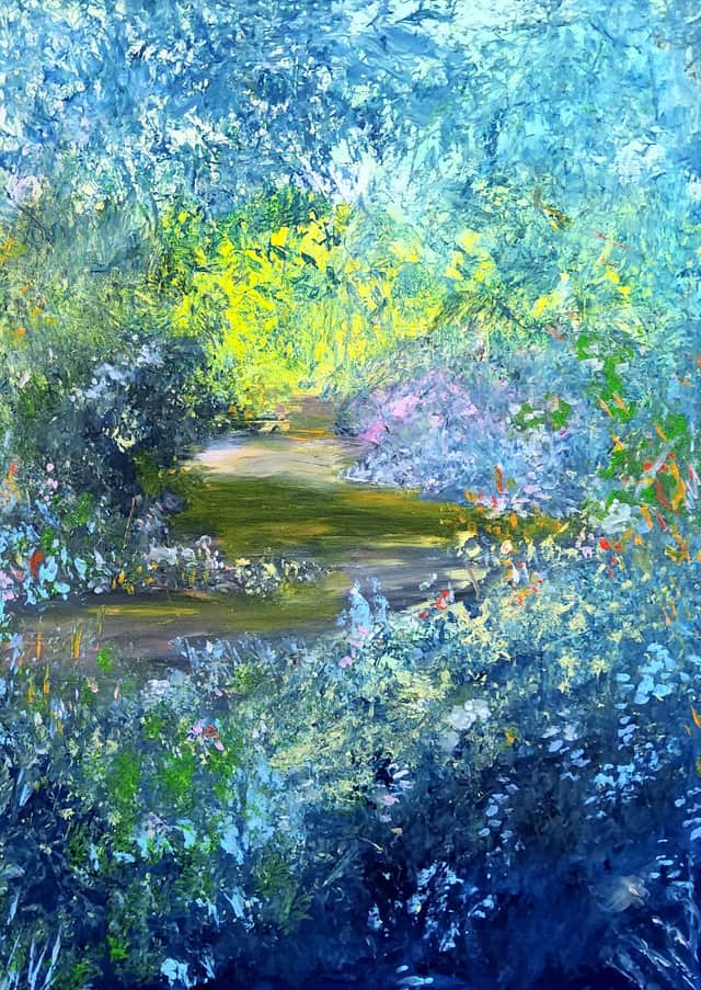 Artwork: “Secret of the Forest Lake” , Impressionism and Contemporary Impressionist