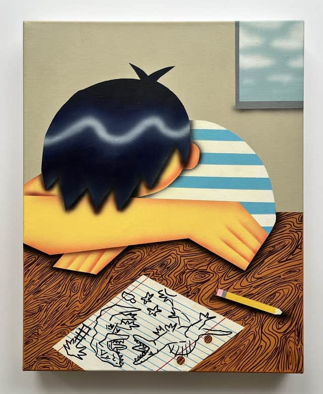 Artwork: T.Rex vs Spinosaurus (Original Canvas)