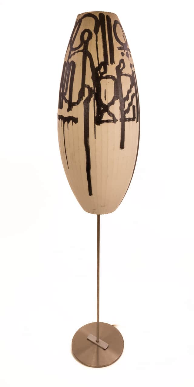 Artwork: RETNA Original Painting on Lampshade Large 62” Unique Installation