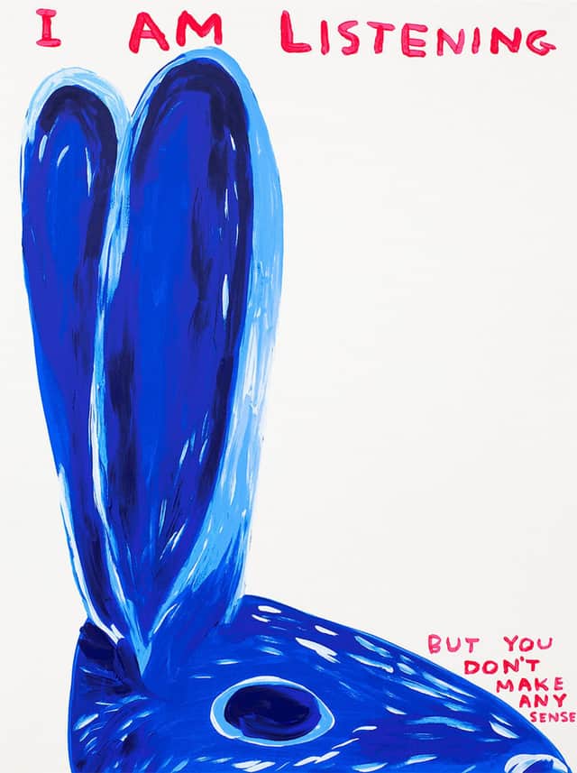 Artwork: David Shrigley I Am Listening