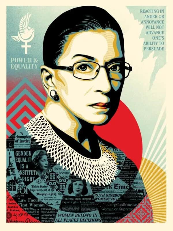 Artwork: A Champion of Justice (Ruth Bader Ginsburg) Large Format