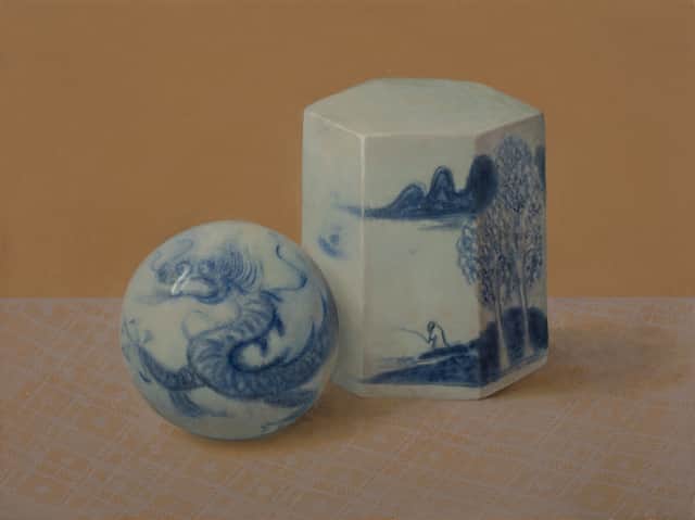 Artwork: Study Treasures in Blue-and-White Porcelain