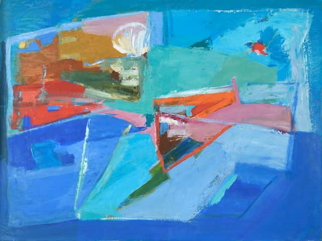 Artwork: Colorful Abstracted Landscape in the Style of Diebenkorn