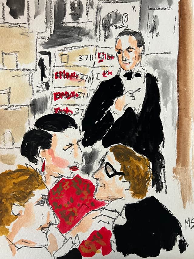 Artwork: Diana Vreeland and Saint Laurent at the Opium Party