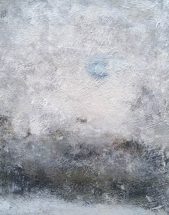 Artwork: "Whispers of Mist", Abstract Painting, interior, modern, minimalism