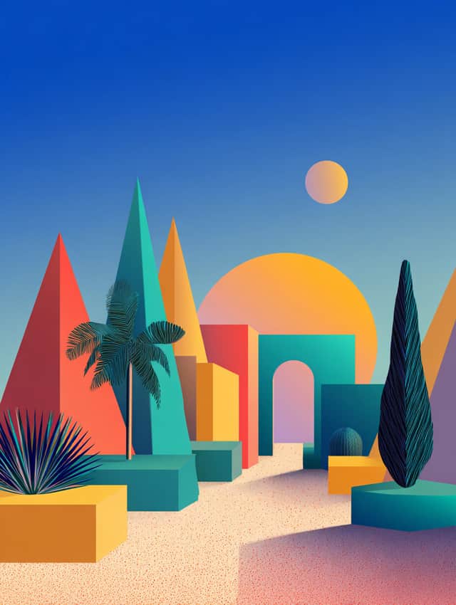 Artwork: "Harmony of Forms" , Geometric Abstraction, Pop and Contemporary Pop