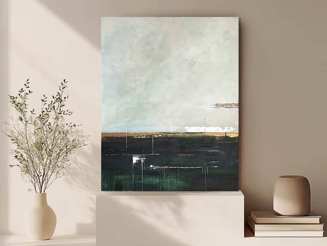 Artwork: 80x100cm-Emerald Silent Depths