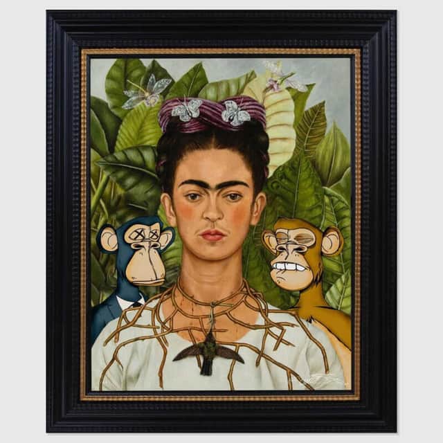 Artwork: Frida With NFT Apes