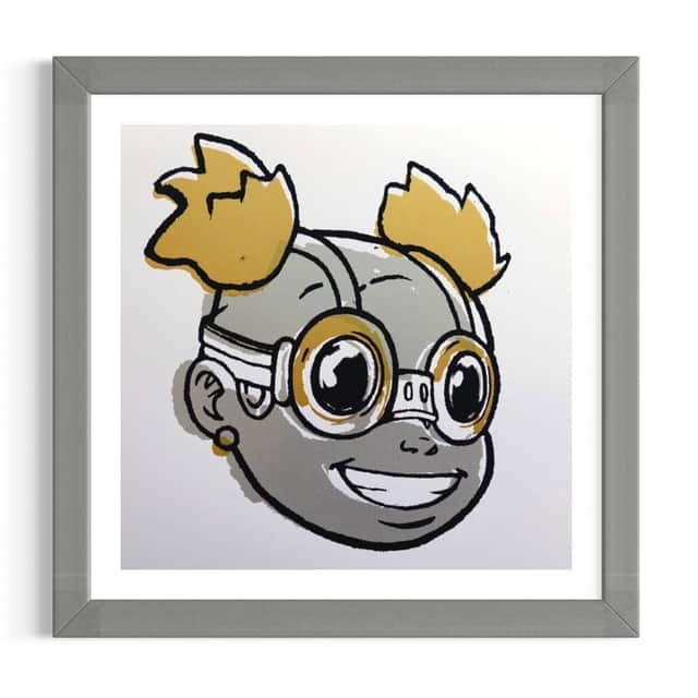 Artwork: Silver & Gold LILAC (Framed)