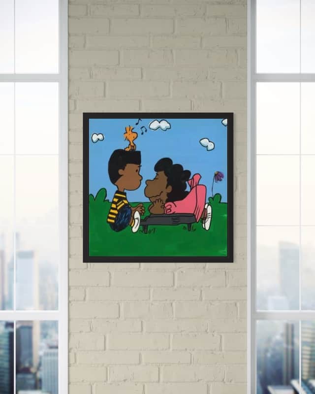 Artwork: We all deserve real love (HEAVILY hand finished AP) Large Variant