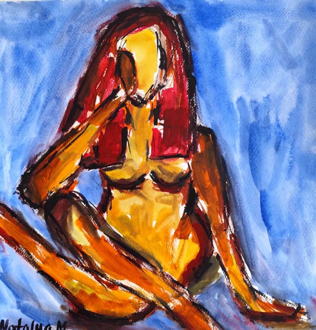 Artwork: Woman's pause