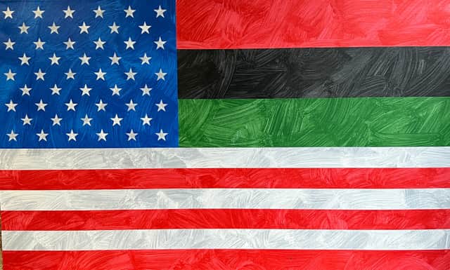Artwork: African American Flag of Inclusion (After Cecil Lee)