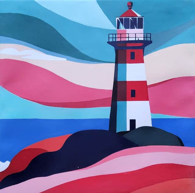 Artwork: "The Way Home", Geometric Abstraction, Pop and Contemporary Pop