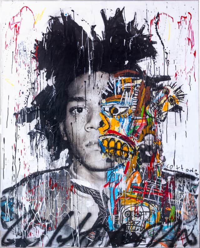 Artwork: 'Basquiat' Unique Painting