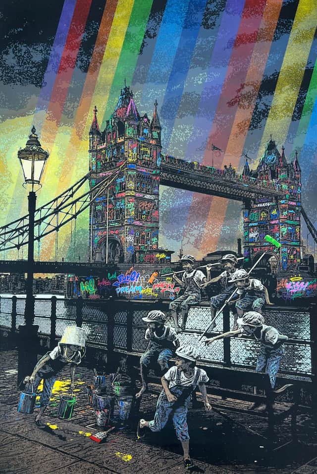Artwork: Rainbow Inc. Tower Bridge