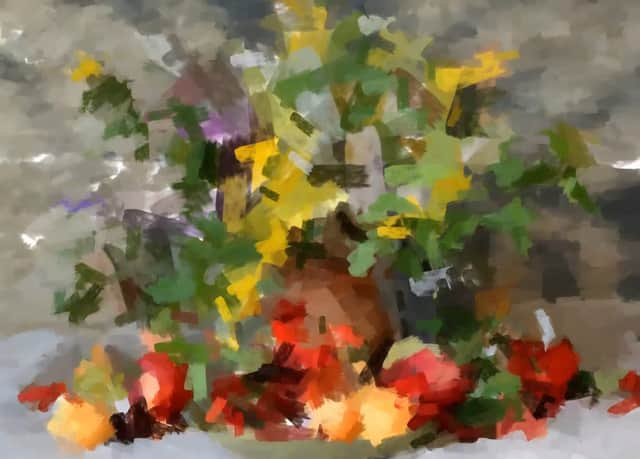 Artwork: "Harvest of Colors", Oil Painting, Impressionism, Contemporary Academic Realism