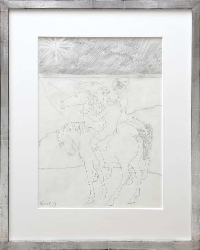 Artwork: Three Pilgrims on Horses