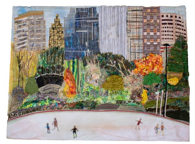 Artwork: Wollman Rink in Fabric