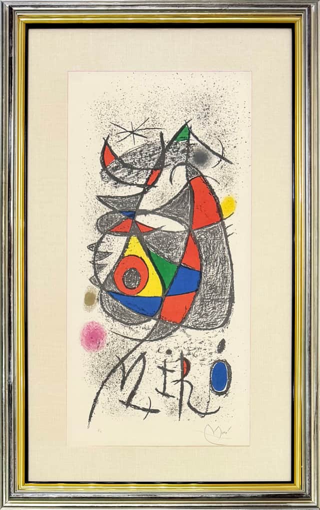 Artwork: Affiche Exposition Zurich, Mourlot 841 (framed hand signed lithograph)