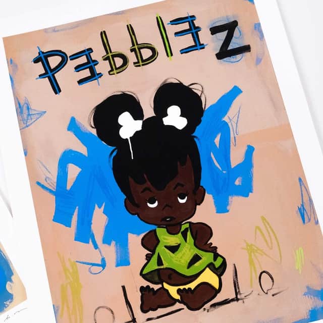 Artwork: Pebbles ( Girl, Blue Dress , Flintstones)