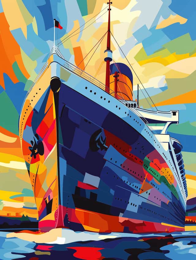 Artwork: "Forward to the Horizon", Geometric Abstraction, Figurative Art, Pop and Contemporary Pop