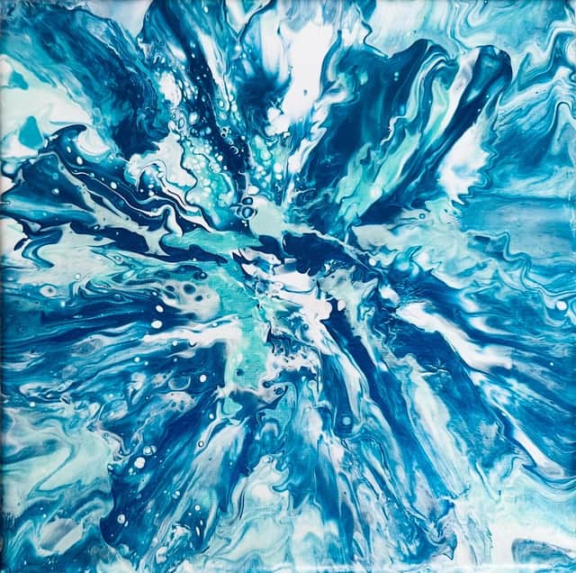 Artwork: Rip Tide | (blue abstract ocean)