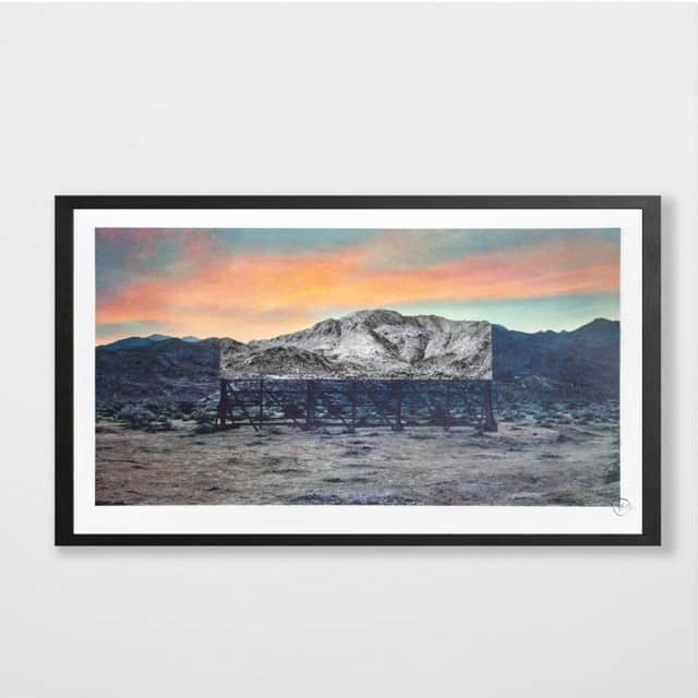 Artwork: Trompe l'oeil, Death Valley, Billboard, March 4, 2017, 5:41 pm, California, USA