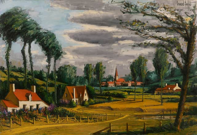 Artwork: Locquignol, Bordure de la forét de Mormale, Nord, Les blés