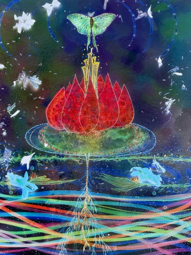 Artwork: Cosmic Lotus Moth