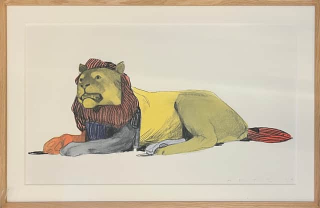 Artwork: Estudio de un león