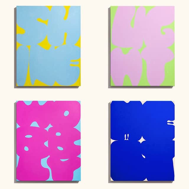 Artwork: Shine, Light, Wobbly and Melt (Flat Sculpture) - Set of 4