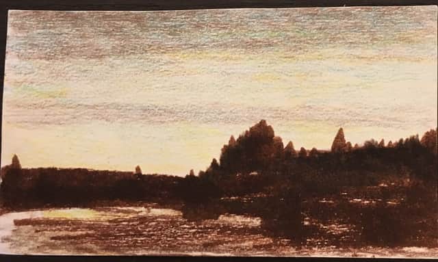 Artwork: Trees and Lake