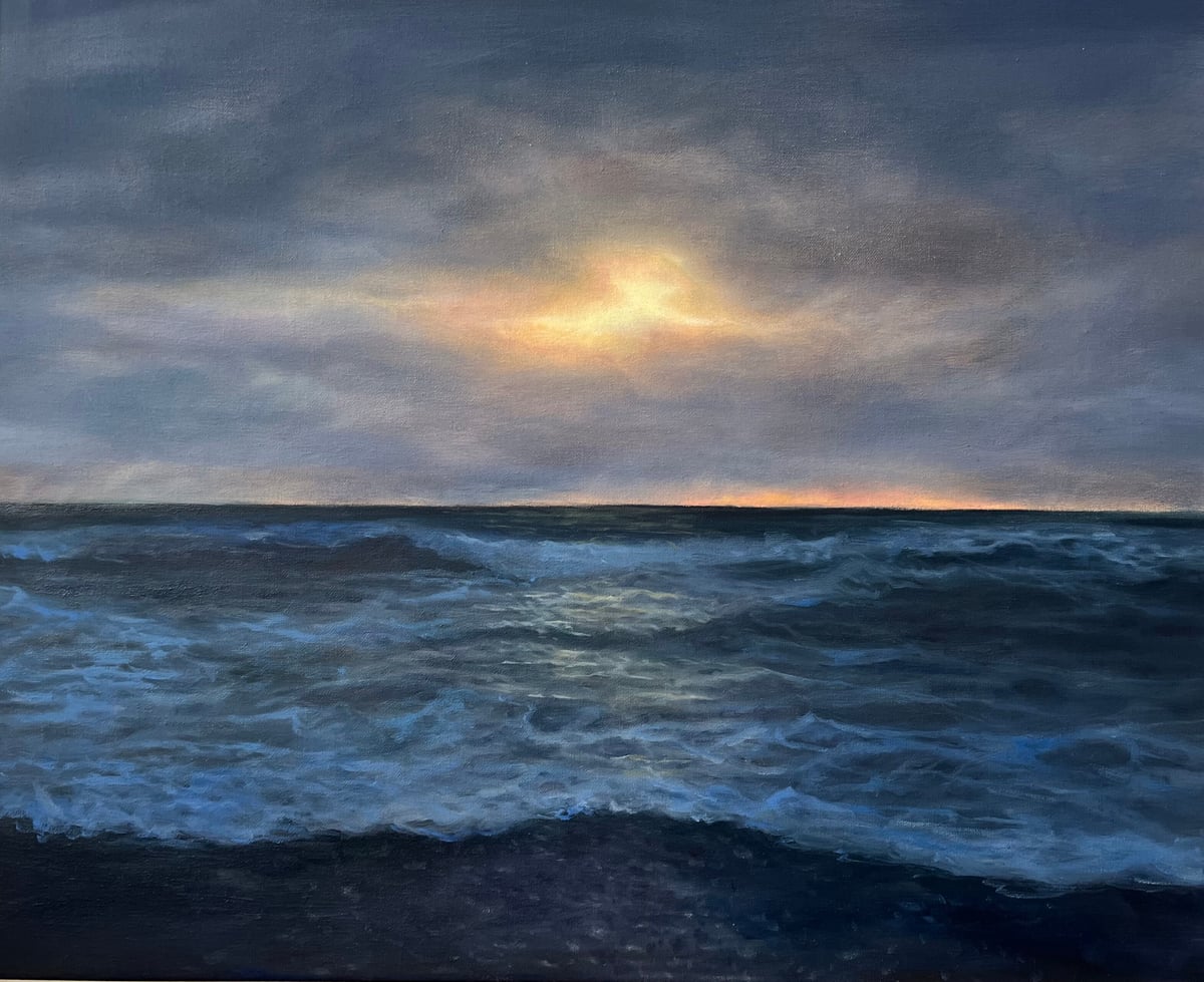 Artwork: Last Light at the Beach