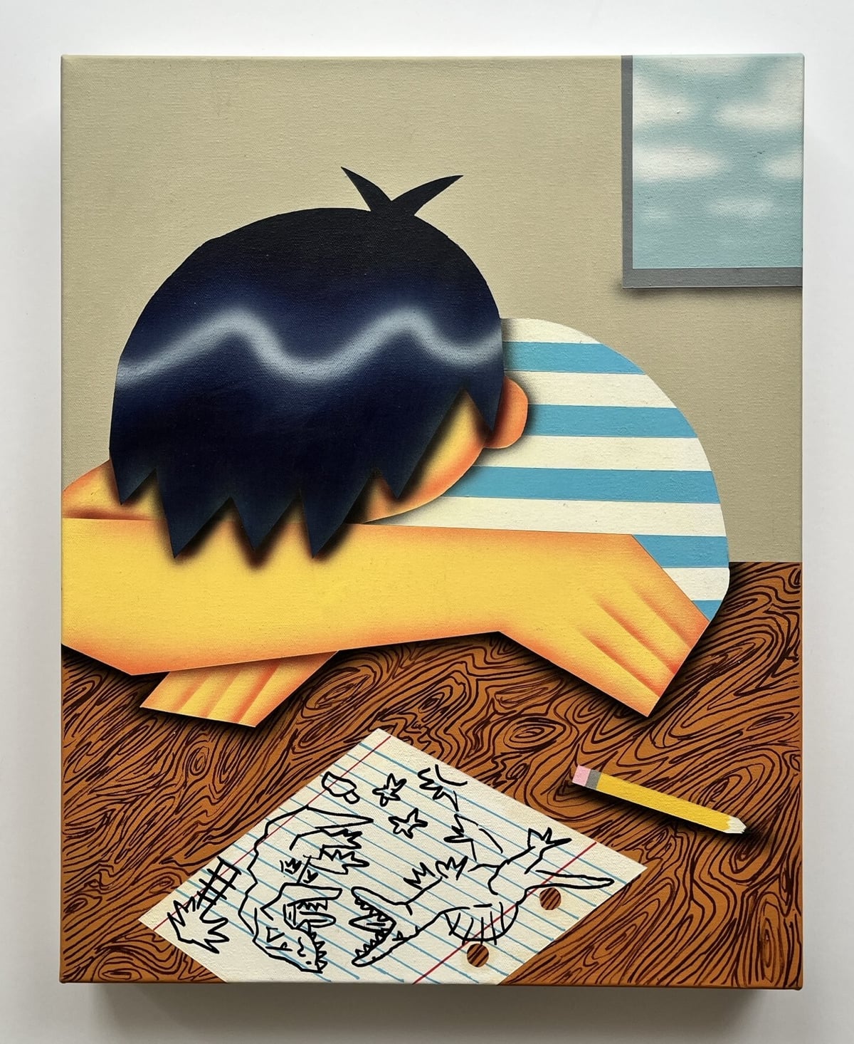 Artwork: T.Rex vs Spinosaurus (Original Canvas)