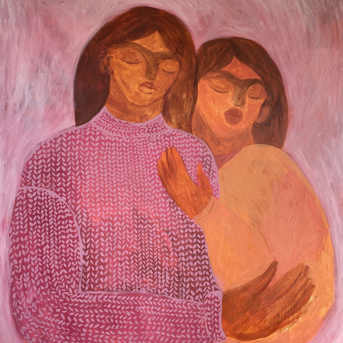 Artwork: Knitted pink sweater