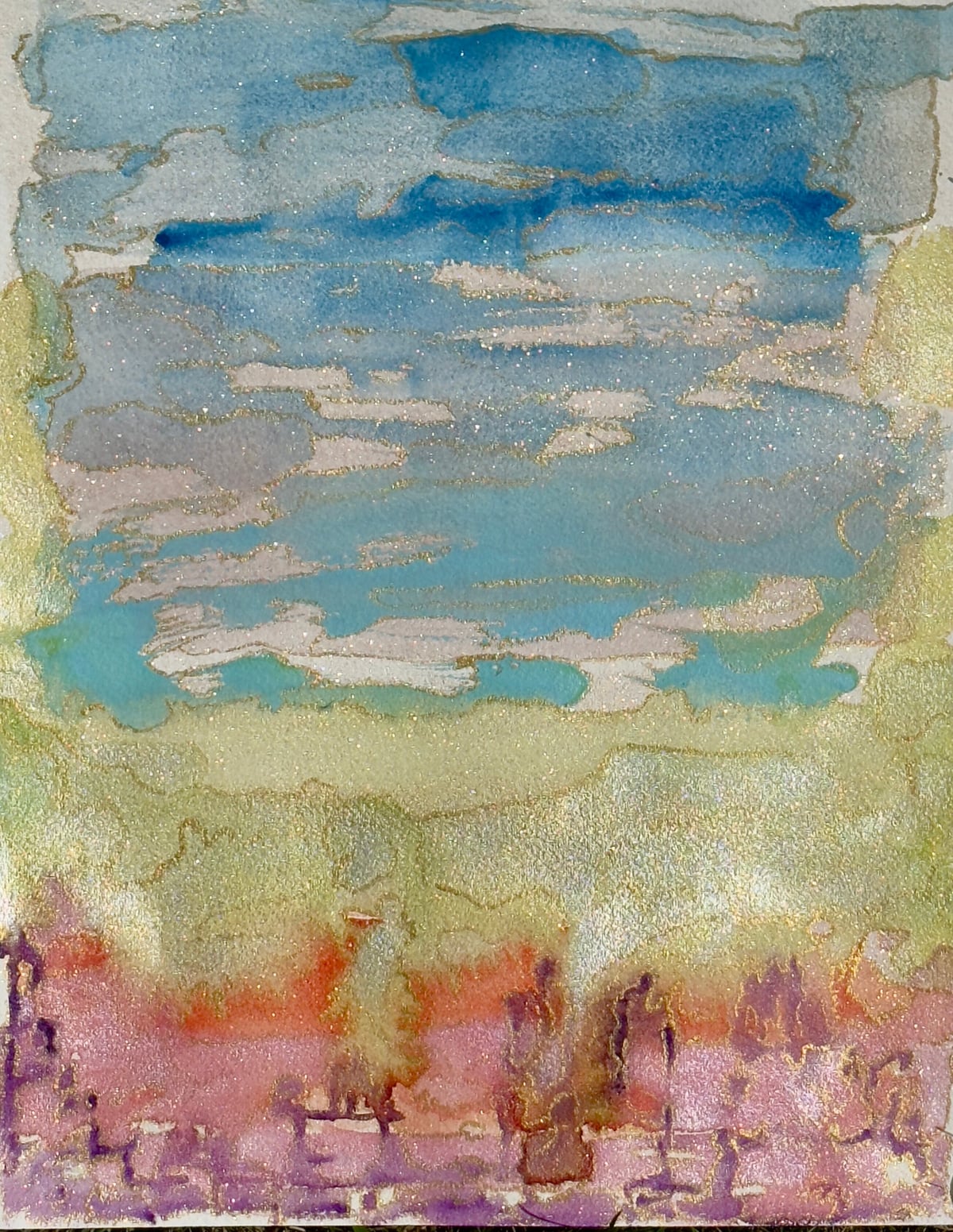 Artwork: Sunrise Sunset Manhattan Skyline I