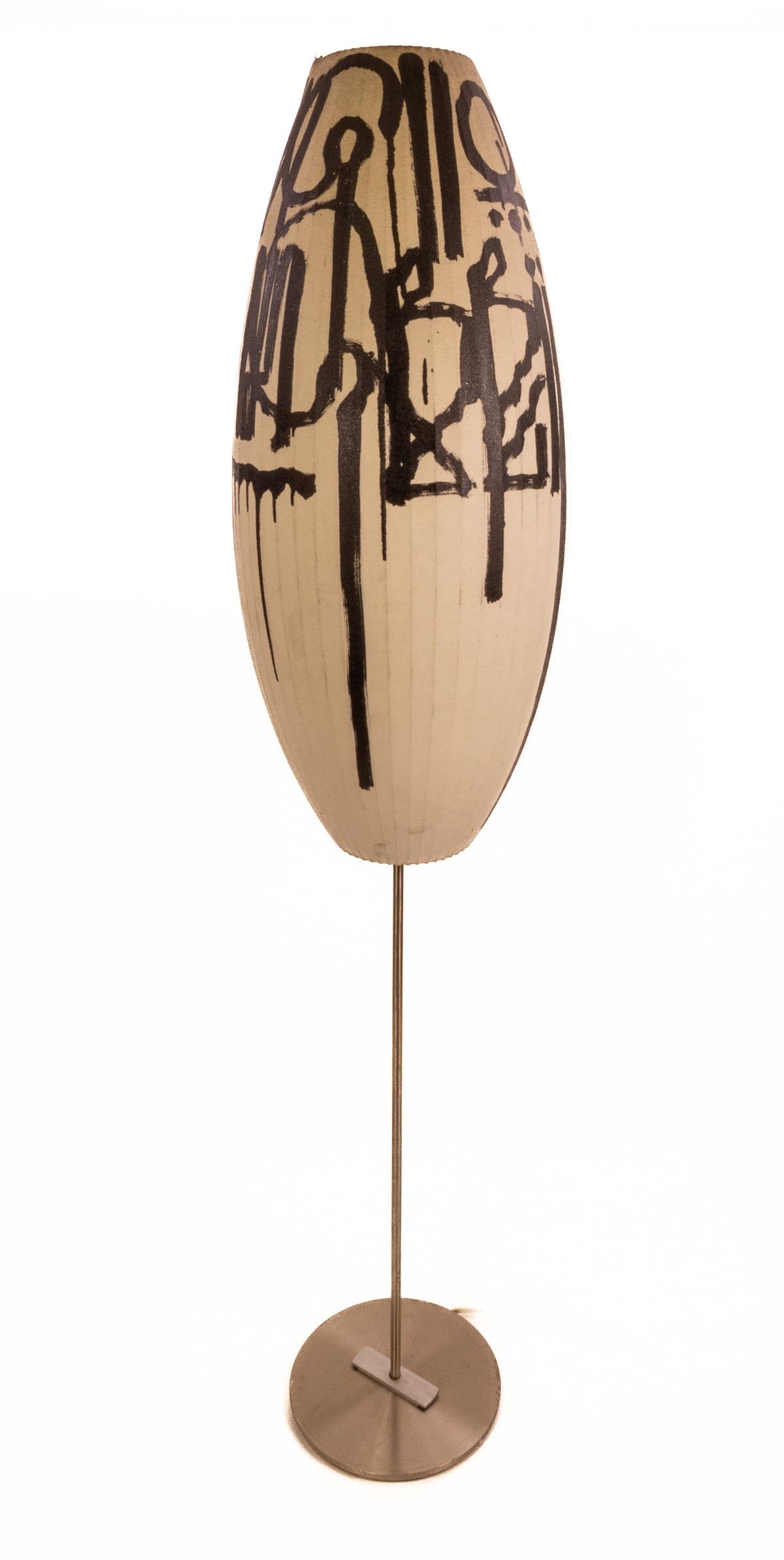 Artwork: RETNA Original Painting on Lampshade Large 62” Unique Installation