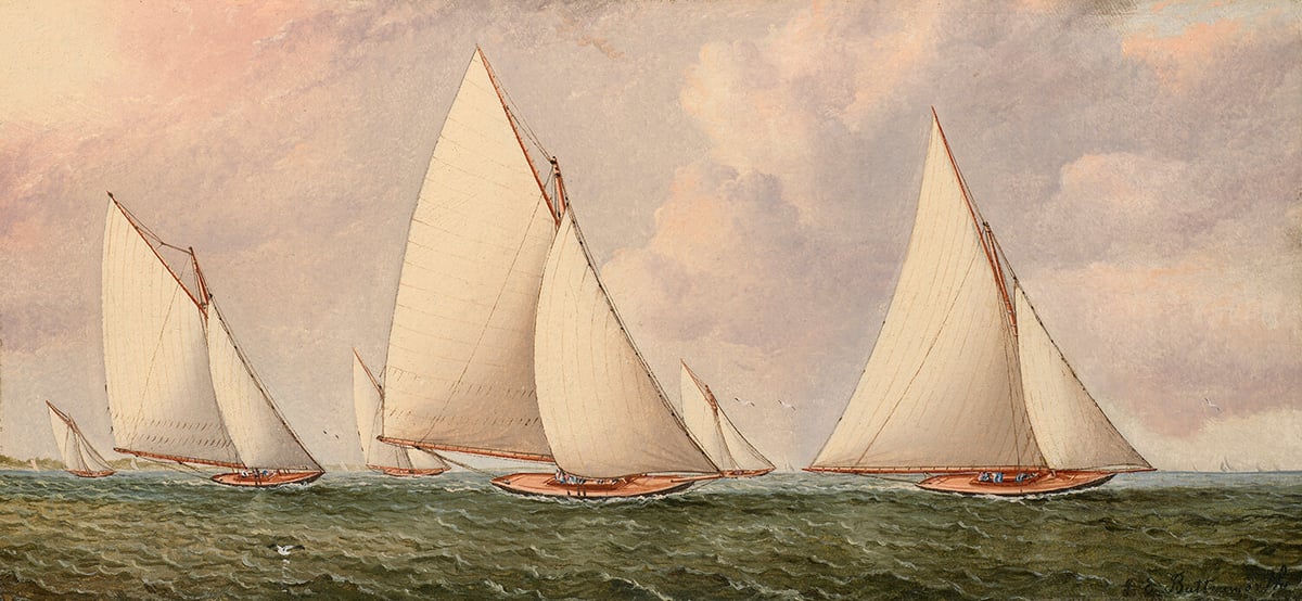 Artwork: Yachts Racing off Southampton, Long Island