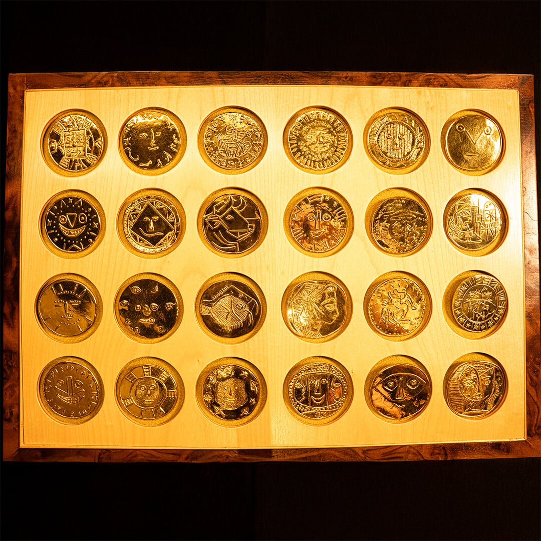 Artwork: Complete Set of 24 Golden Medallions