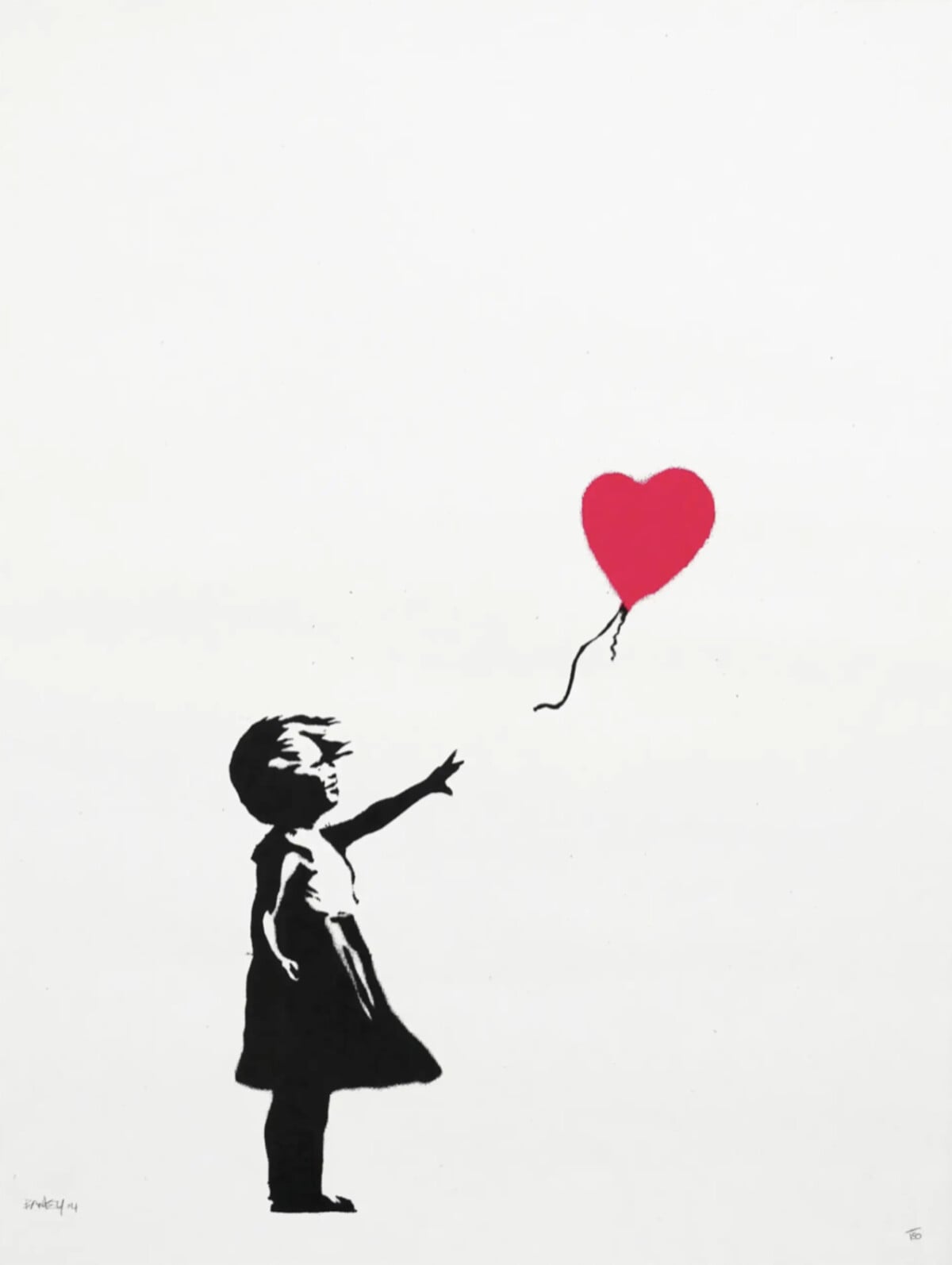Artwork: Girl With Balloon (signed)