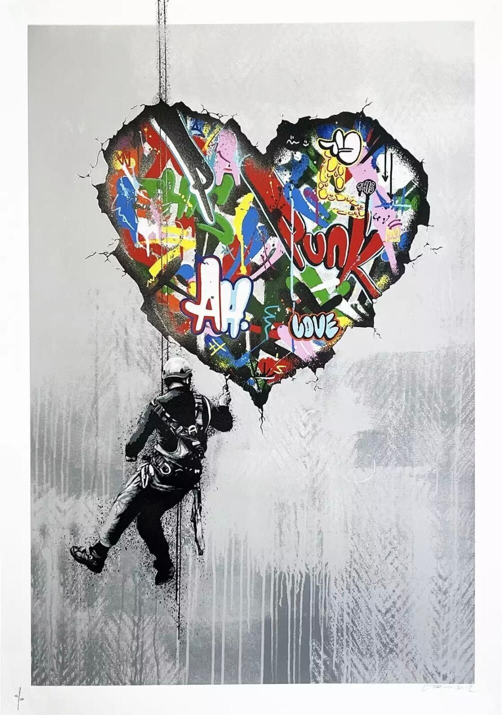 Artwork: Martin Whatson Cracked Screenprint