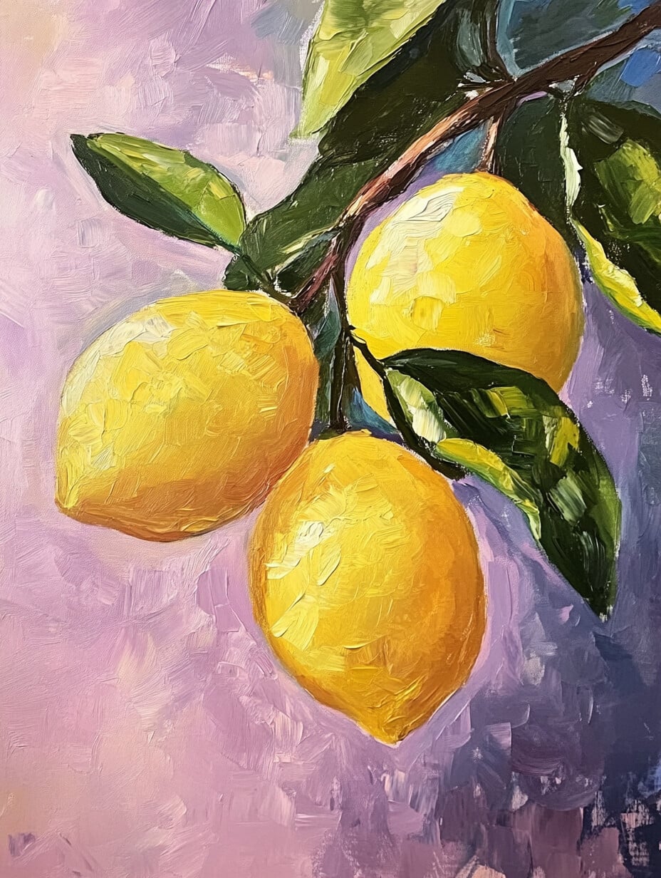Artwork: "Sunlit Lemon" V, Lemon, lemons, lemons, Impressionism and Contemporary Impressionist, Contemporary Academic Realism