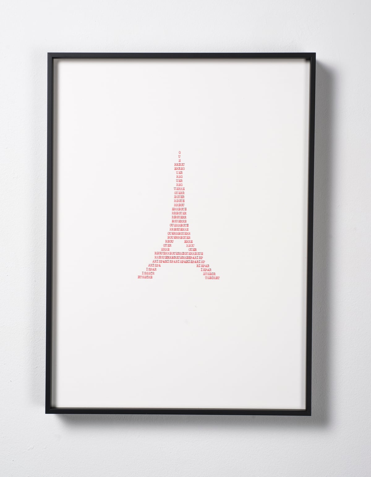 Artwork: Calligrammes (Guillaume Apollinaire) XVIII