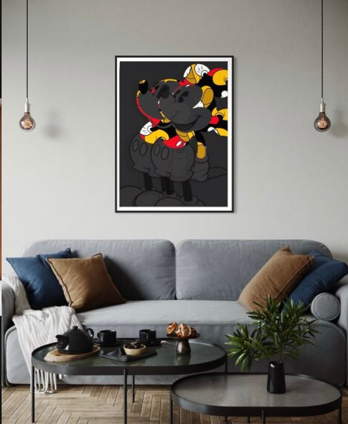 Artwork: Double (Kick Black Mickey) Unique Artist Proof