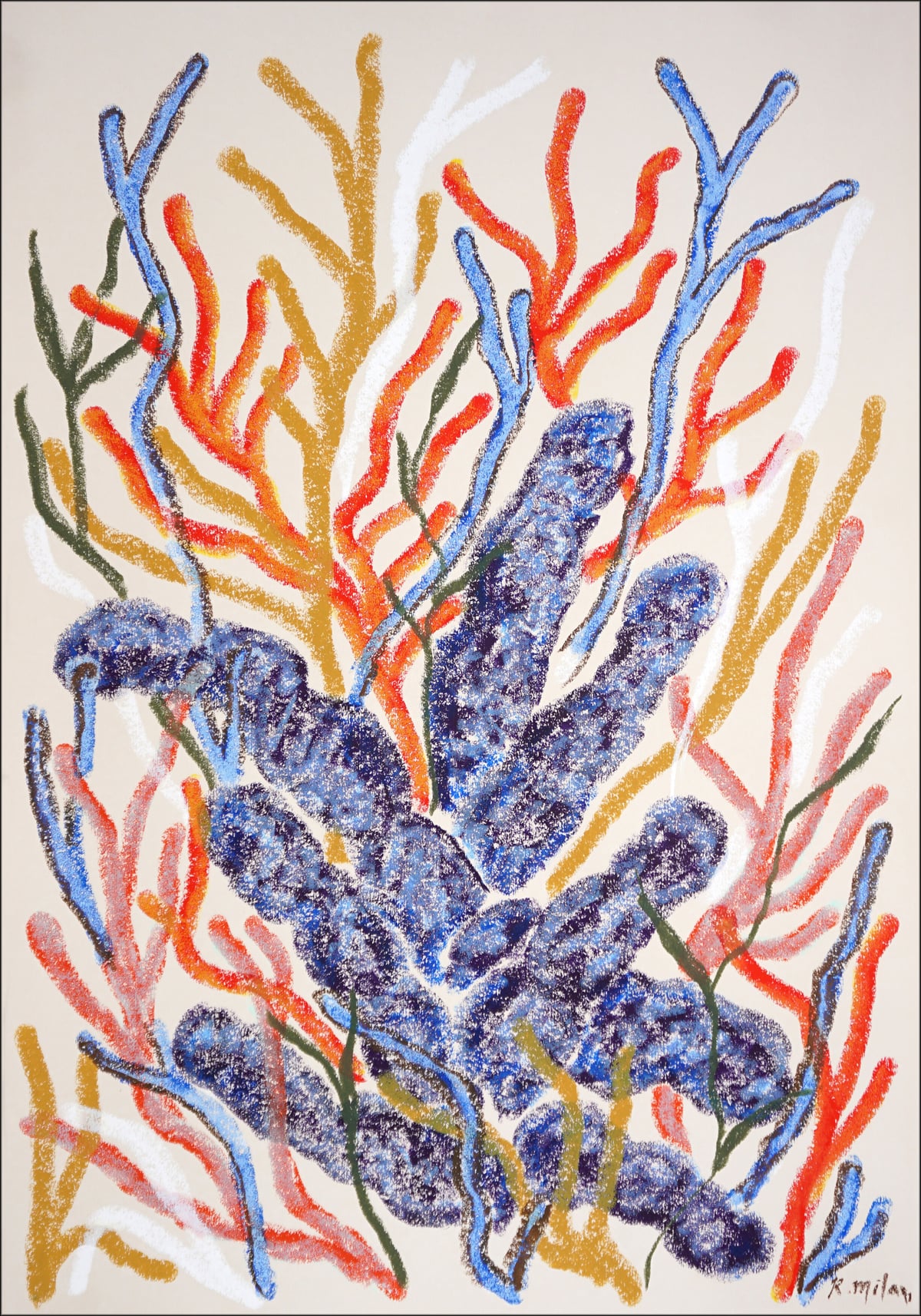 Artwork: Blue and Orange Corals